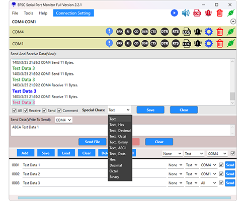 EPSC Serial Port Monitor